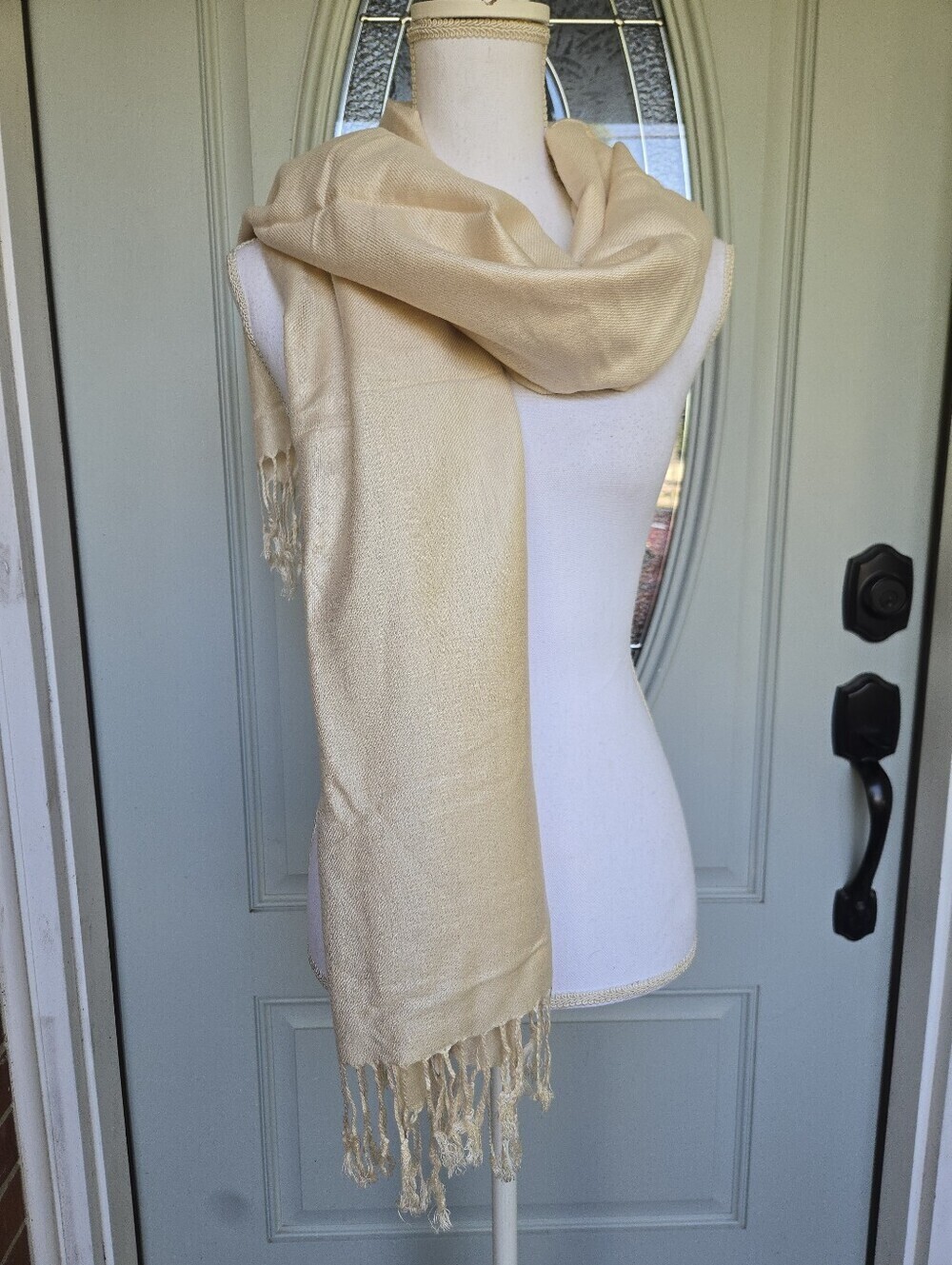 NWT Pashmire Cream Scarf